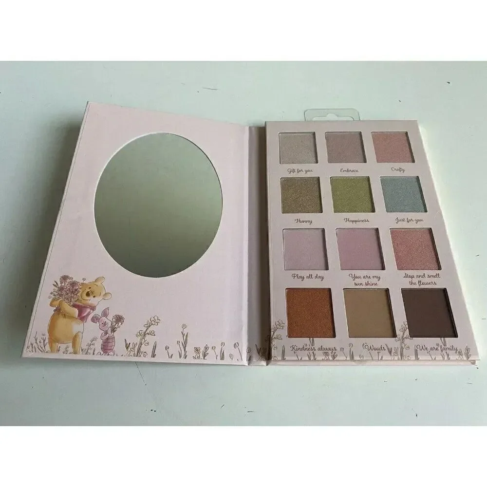 Disney Winnie The Pooh And Piglet Eyeshadow Palette With Mirror 12 Colors‎ NEW